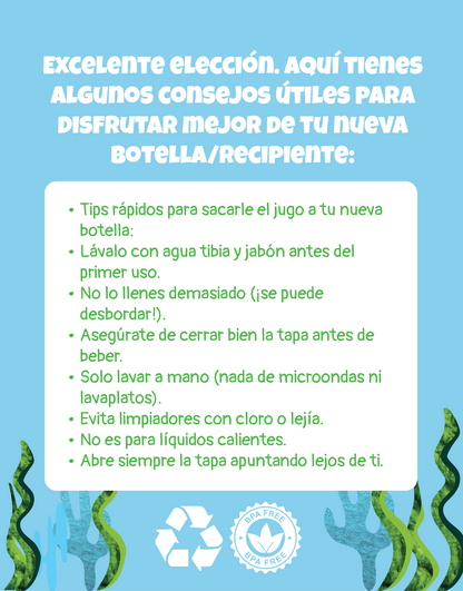 Botella insulada - Los caballitos de mar se mudan de coral